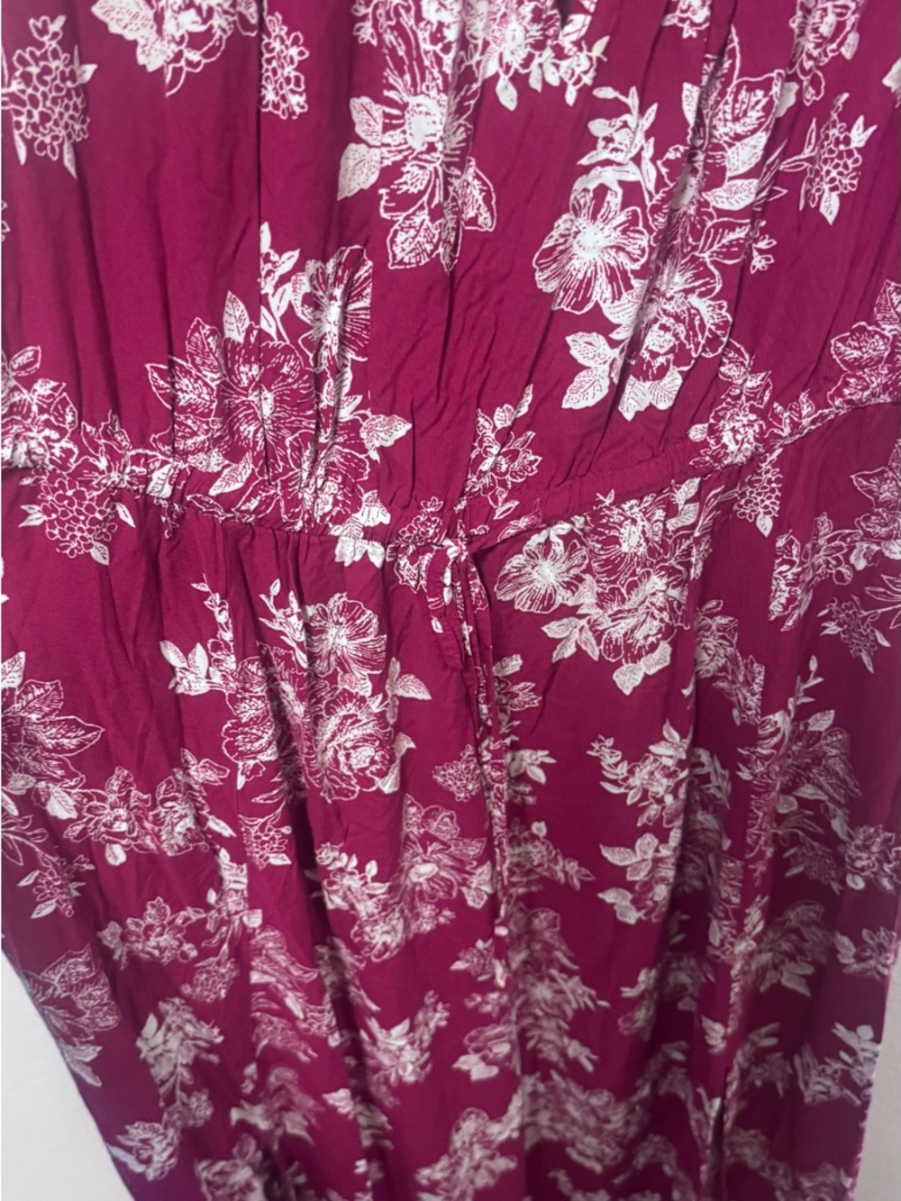 EUC torrid Berry Floral Challis Slit Maxi Dress - Size 3 - Picture 7 of 12